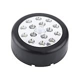 モーションセンサー、15 LED PIR赤外線自動検知バッテリー検出器屋内壁マウントされ夜ライトランプ ブラック Zerodisw2h450r9ug-01