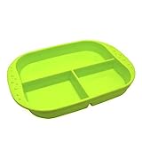 Kinderville Divided Plate, Green [並行輸入品]