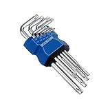 Senzeal 六角キービットレンチL型セット9ピース Rice word hex wrench M-4