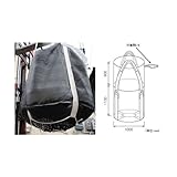 エスコ 1.0ton水切リ用丸型フレコンバッグ 黒 EA981WM-31A