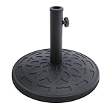 Bond 63137 8 kg REGENCY Resin Umbrella Base - MATTE BLACK