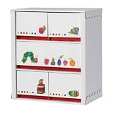 はらぺこあおむし 【クラフト製】ベビーチェスト お世話ごとに収納できる５引き出し