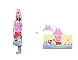 Peppa Girlsフード付きタオルバスタオルラップスタイル