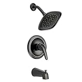 Designers Impressions 655700 Oil Rubbed Bronze Tub Shower Combo Faucet - Single Handle Mixer Design 
