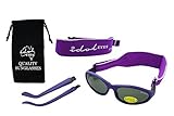 Baby Wrapz 2 Convertible Sunglasses 0-5 Years With 2 Headbands & Attachable Arms (Purple) by Idol Ey
