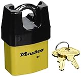 Master Lock 【正規輸入品】 シャックルガードタイプ南京錠 鍵2本付き 6321D