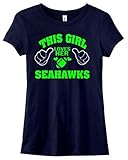 This Girl Loves Her SeahawksレディースTシャツ US サイズ: L カラー: ブルー