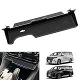 TELLIKA アルファード40系 センター エアコン吹き出し収納ケース ヴェルファイア40系 センターコンソルトレイ ALPHARD VELLFIRE コンソールトレイ ABS素材 ラバーマット付き 簡単取付 小物収納 内装 整理 便利パーツ アクセサリー インテリア ドレスアップ カスタム パーツ※エレクトロシフトマチック装備車専用