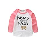 ベビー服　男の子 女の子　Ｔシャツ　ラグラン　長袖 (100 (2-3歳), ピンク)