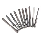 Baosity 90度　V字型　彫刻ビット　10本入　CNC彫刻機 ルーター工具　高精度　4mmシャンク　多サイズ選択可　超硬カッター　 - 0.4mm（切削口径）　