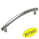 Cosmas 2992 – 96sn Contemporaryアーチサテンニッケルバーキャビネットハードウェアハンドルプル – 3 – 3 / 4 " ( 96 mm )穴中心 – 25パック