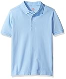 Dockers Little Boys' Uniform Short Sleeve Pique Polo Light Blue X-Large/7 [並行輸入品]