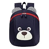 アンチ失われた幼稚園のバックパックかわいい犬ショルダーバッグスクールバッグ、ディープブルー