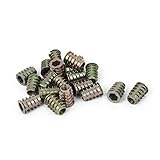 uxcell　インサート　ナット　M8 x 20mm亜鉛メッキ　メタル　ヘックス　ソケット　スクエア　ツレッド　20本入り