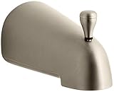 Kohler K-389-S-BV Devonshire 4.4375" Diverter Bath Spout with Slip-Fit Connection, Vibrant Brushed B