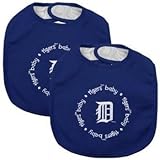 Baby Fanatic Team Color Bibs, Detroit Tigers, 2-Count by Baby Fanatic [並行輸入品]