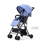 (newjp) ベビーカー ハイシート b型ベビーカー 超軽量4.1kg カバー取り外し洗濯可能 多機能 バギー コンパクト 折り畳み簡単 片手開閉可能 機内持ち込み可(ライトブルー)