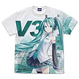 【公式】コスパ 初音ミク V3 初音ミク V3 フルグラフィックTシャツ Ver.3.0 WHITE Lサイズ