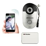 ZONEWAY ZW-D1 Mini Smart Wireless Wifi Video Intercom Doorbell System, 15ft Night Vision, 2.5mm Lens