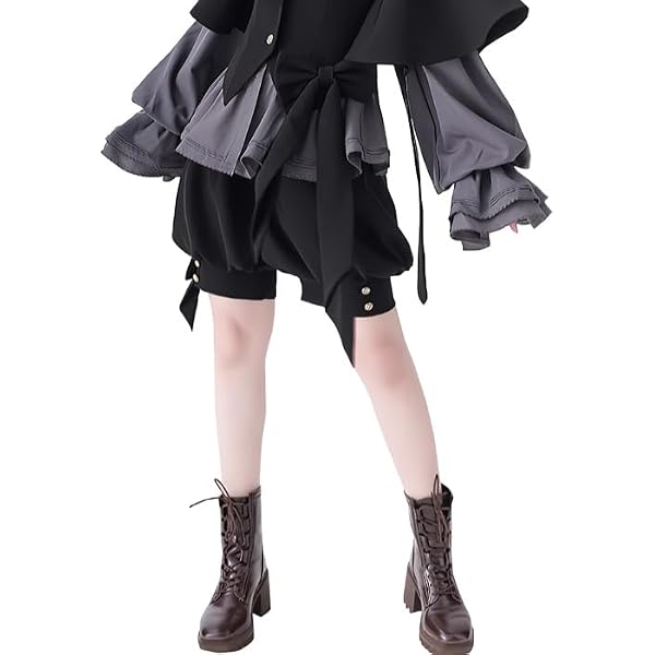 Amazon | [RomelCheo] ダークキュートうさ耳フードジャケット ボレロ