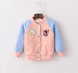 vivisclassic ガールズ コート おしゃれ 女の子　アウター 子供服　長袖 かわいい　キッズコート　ファッション 春秋服 通園 通学 3色可能 (110cm, ピンク)