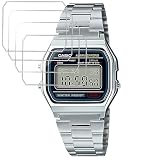 【4枚入り】For CASIO A158WA-1JH 保護フィルム TPU素材 全面保護 画面保護シート 超薄0.3mm 反射低減 指紋低減 撥油性 高透過率 CASIO A158WA-1JH フィルム