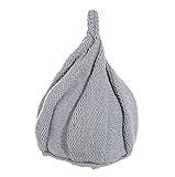 fino creare とんがり ニット帽 ねじり 帽子 キッズ こども 男女兼用 子供 帽子 (ライトグレー)