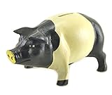 コインバンク、鋳鉄メタルPig Sculpture Statue Figure、7.5-inch、ドア停止Garden