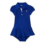 ポロ ラルフローレン ポニー付・メッシュ半袖ワンピース[ブルー](女の子12～24か月用) [並行輸入品]