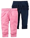 カーターズ（Carter's）女の子用紺xピンクボディースーツにピッタリなヒップラッフル付きコーデパンツ2枚セット (9months(67-72cm)) [並行輸入品]
