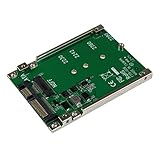 StarTech.com M.2 SSD - 2.5インチSATA 変換アダプタ オープンフレームハウジング 高さ7㎜ SAT32M225