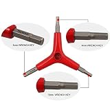 赤い自転車自転車サイクル3 Way外側スパナ修復ツール六角レンチ六角キーツールMountain Bike修理六角レンチ – Pier 27