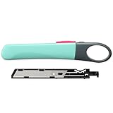 プラス カッター 折らないカッター オランテ 本体+専用替刃 パステルグリーン 35-243,245