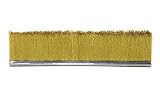 Tanis Brush MB706272 Metal Back Strip Brush with Heavy Duty 5/16 Stainless Steel Backing 0.008 Diame