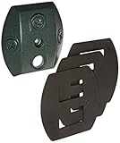 RAB Lighting CU4VG Weatherproof 4 Hole Universal Cover, Aluminum, 4-5/8" Width x 4-3/4" Height, Verd