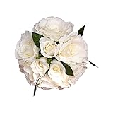 （8本入り）花嫁のウェディングローズ　結婚式の花束　白薔薇