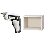 『電動ドライバー 充電式 RD110-W ホワイト』と『カラーBOX 1段 幅41.5×奥行29×高さ30.5cm オフホワイト CX-1』のセット