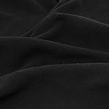 原ウール 生地 フリース カットクロス 無地 ハイカウント 3-156 約140cm×100cm 16.ブラック