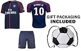 ファンKitbag Neymar Jr # 10サッカージャージー&ショーツPSGパリ・サンジェルマンYouth Kids Home / Away ✓プレミアムギフトセット✓含まサッカーボールバックパ