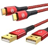 USB Type C ケーブル【2本セット2m+2m】Sweguard USB-C to USB-A 3.2A USB C ケーブル【QC3.0対応 急速充電】タイプc 充電ケーブルi Phone 15 Pro Max,Samsung Galaxy S21/S20/S10/S9/S8,Sony,Xiaomi,Huawei,Google Pixel,type c機器と互換性があり(グレー)