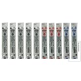 パイロット 油性ボールペン替芯 アクロインキ 0.7mm BVRF-8F【黒5.赤3.青2】+ロコネコ用紙