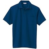 アイトス 吸汗速乾(クールコンフォート)ペン差し付半袖ポロシャツ(男女兼用) 008/ネイビー AZ-10601 L