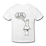 星 ２～６歳子供 男女兼用 半袖 ティー Tシャツ 空手 日本 芸術 かっこいい White 5-6 Toddler