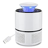 蚊取り器 UV光源吸引式捕虫器 NuSense USB給電式 驱蚊器 省エネー 携帯便利 静音 化学薬品不使用 寝室 リビング 居間 台所 アウトドア用 (ホワイト)