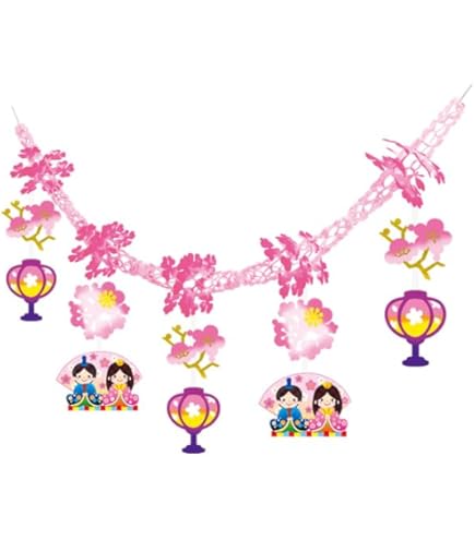 Amazon | お花いっぱい 春 吊るし飾り 壁面飾り ガーランド 3月 4月 5