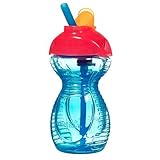 Munchkin Click Lock Flip Straw Cup 9 oz - Blue by Munchkin [並行輸入品]