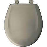 Bemis 200SLOWT 052 Slow Close Sta-Tite Round Closed Front Toilet Seat, Tender Grey by Clauss [並行輸入品]