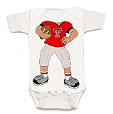 テキサスTechレッドRaiders Heads Up 。Football Baby Onesie ( 12ヶ月)