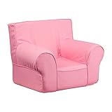 Offex OF-DG-CH-KID-SOLID-PK-GG Solid Kids Chair, Small, Light Pink [並行輸入品]