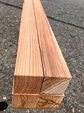 【カット無料】国産杉（日田杉）無垢角材　※節あり材含む　　2本入り　長さ95cm 　厚み4.2cm 幅4.2cm　自動カンナ仕上済